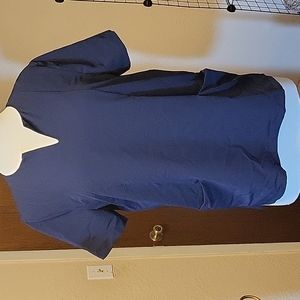 Mandala navy scrub top M